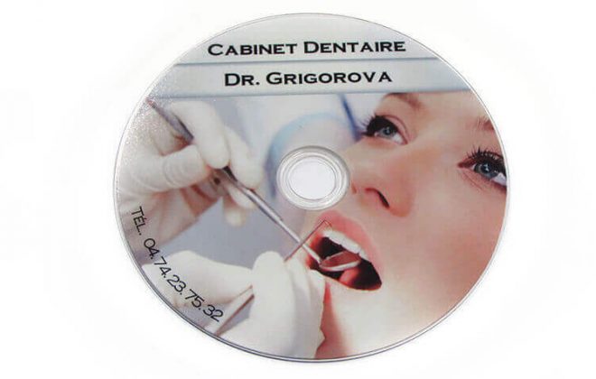 зъболекар - печат на CD и DVD запис
