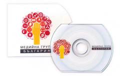 Медийна група България - CD визитка с печат и запис в картонен джоб