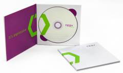 TESY - печат на диск, луксозна опаковка с твърди корици M-PACK