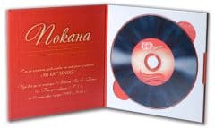Аудио покана - печат и запис на диск, луксозна опаковка с твърди корици M-PACK